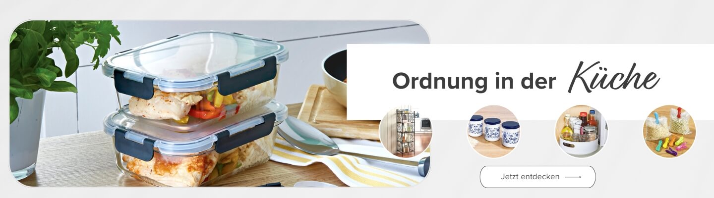 Banner Ordnung in der Küche