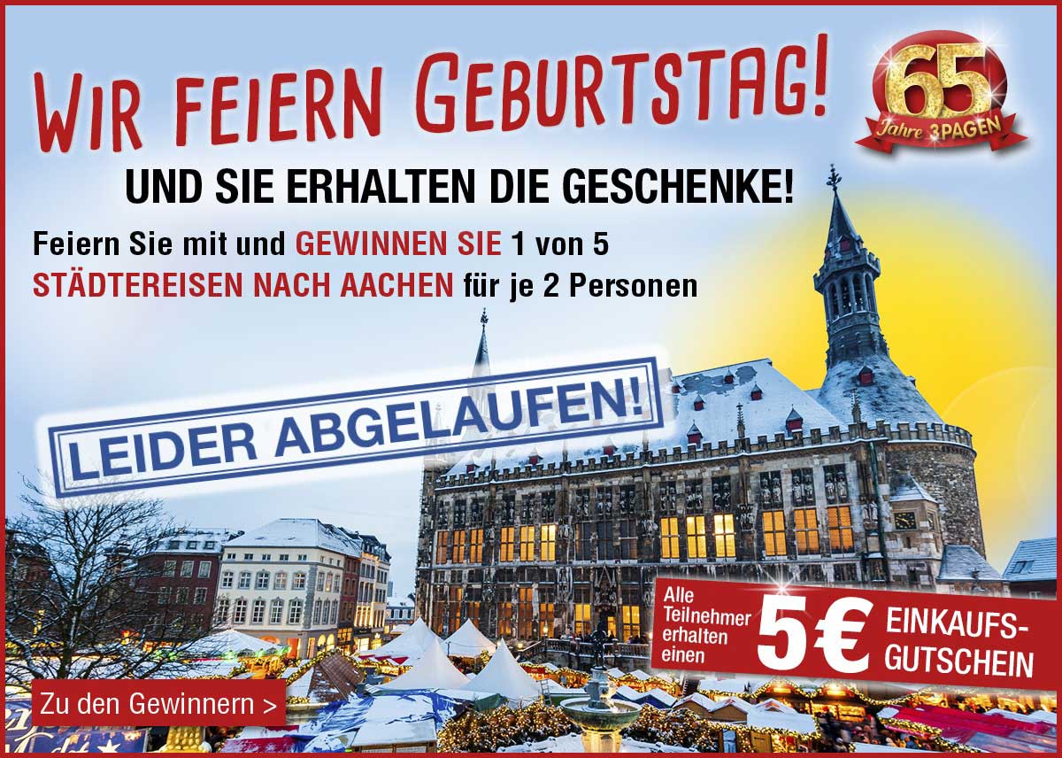 Zu den Gewinnern der Aachen-Reise!