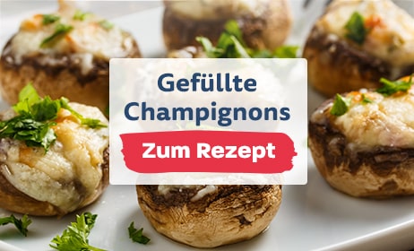 Rezept für gefüllte Champignons