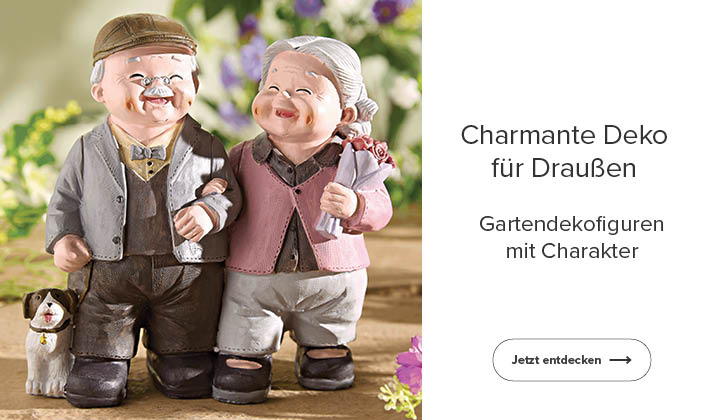 Gartendekofiguren mit Charakter