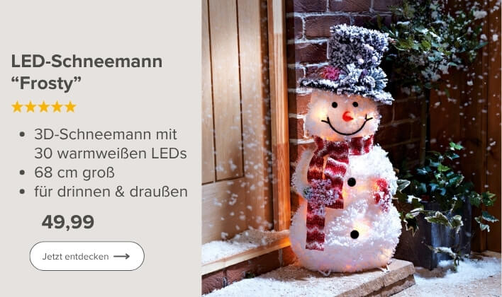 LED Schneemann Frosty