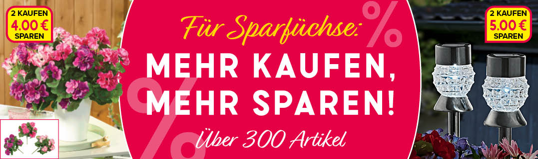 Mehr kaufen, mehr sparen!