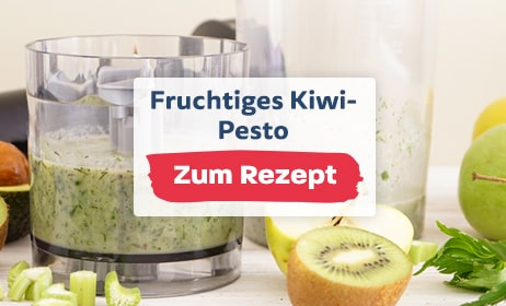 Rezept für fruchtiges Kiwi-Pesto