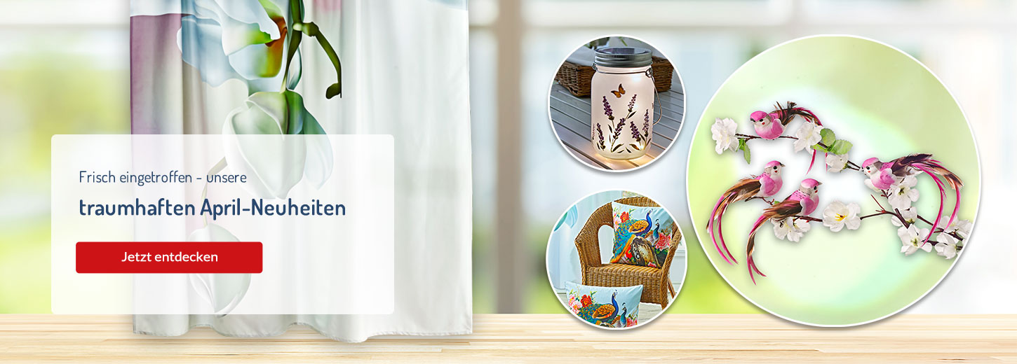 Entdecken Sie unsere farbenfrohen traumhaften April-Neuheiten!