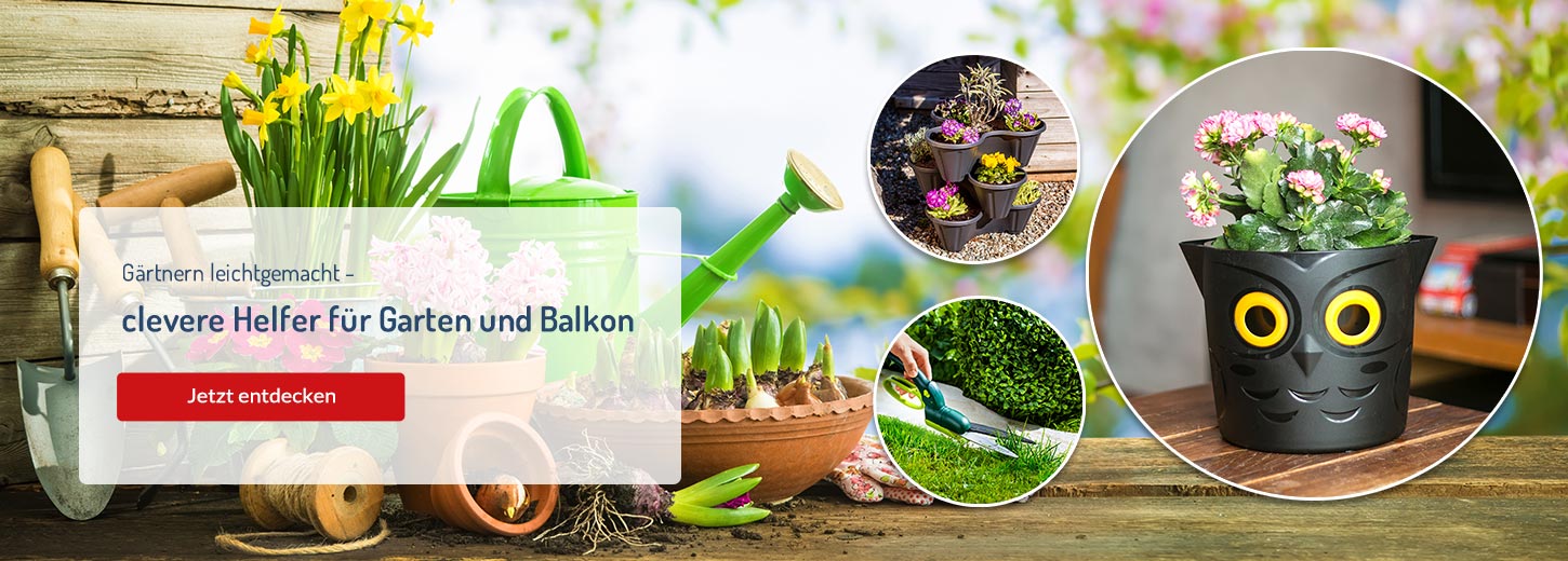 Entdecken Sie unsere parktischen Gartenhelfer