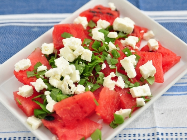 Melone-Feta-Salat