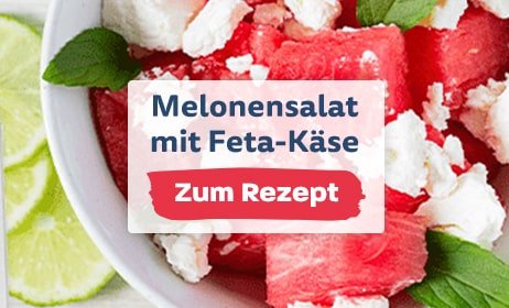 Rezept für Melonensalat mit Feta-Käse