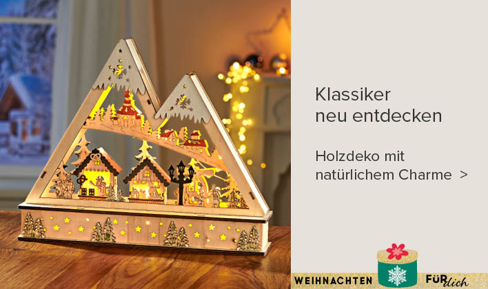 Holzdeko mit natürlichem Charme