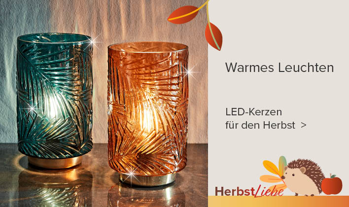 Warmes Ambiente mit Kerzen