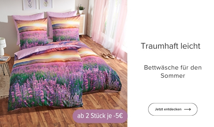 Bettwäsche für den Sommer