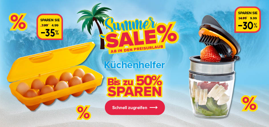 Sparen Sie bis zu 50% auf Küchenhelfer