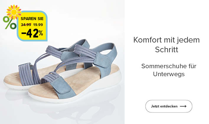 Sommerschuhe für Unterwegs