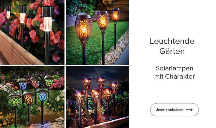 Solarlampen mit Charakter