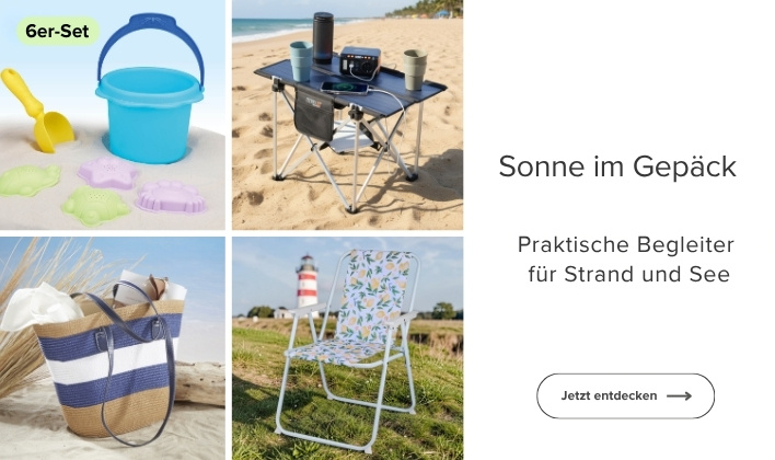 Praktische Begleiter für Strand und See