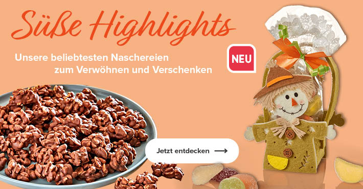 Unsere beliebtesten Naschereien zum Verwöhnen und Verschenken