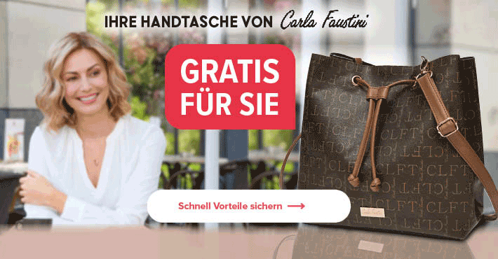 Gratis für Sie - Ihre Handtasche von Carla Faustini