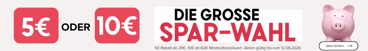 5 oder 10 € Die große Sparwahl