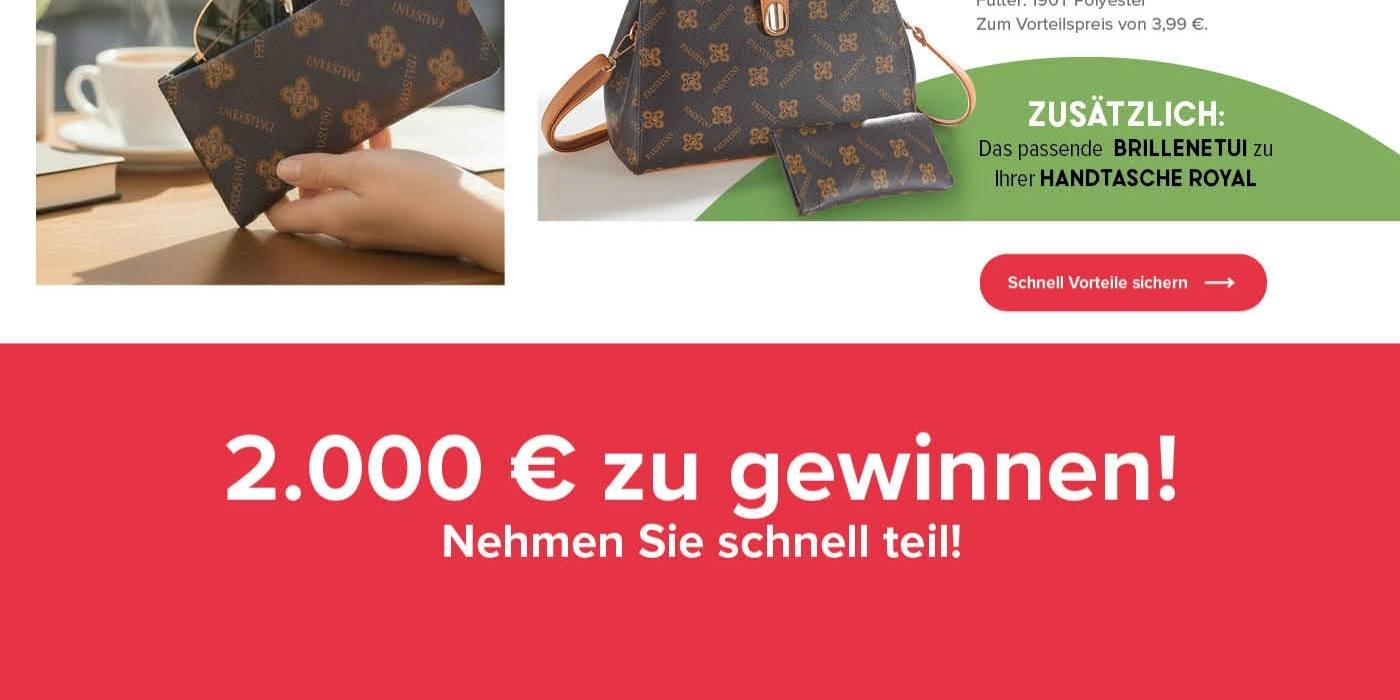 Gratis Handtasche