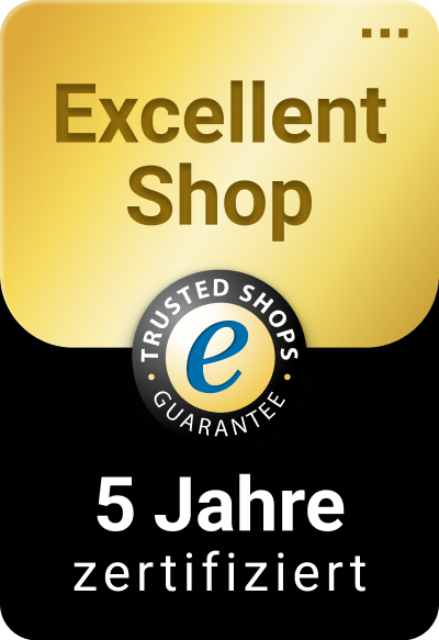 Trusted Shops - Excellent Shop Award für 5 Jahre