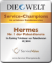 Die Welt: Service Champions im erlebten Kundenservice - 3Pagen Versand