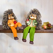 Tierische Dekofiguren - Igel & Eichhörnchen